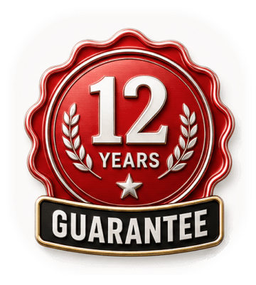 Up to 12 years labor Warranty